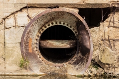 Vanne de décharge grande ouverte