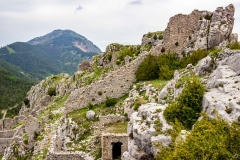 Les ruines du village